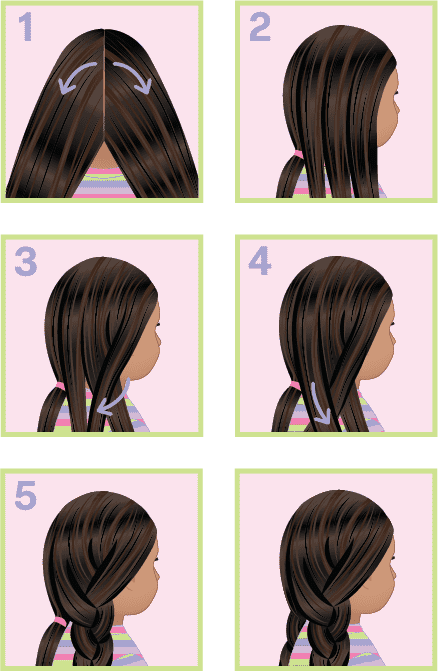 Hair braiding steps